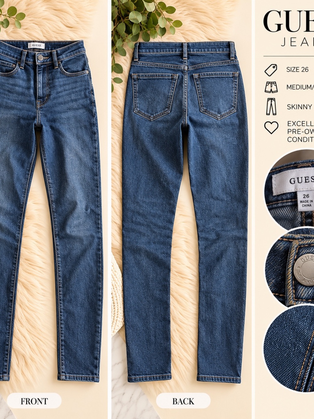 GUESS Denim Jeans – Women’s Size 26